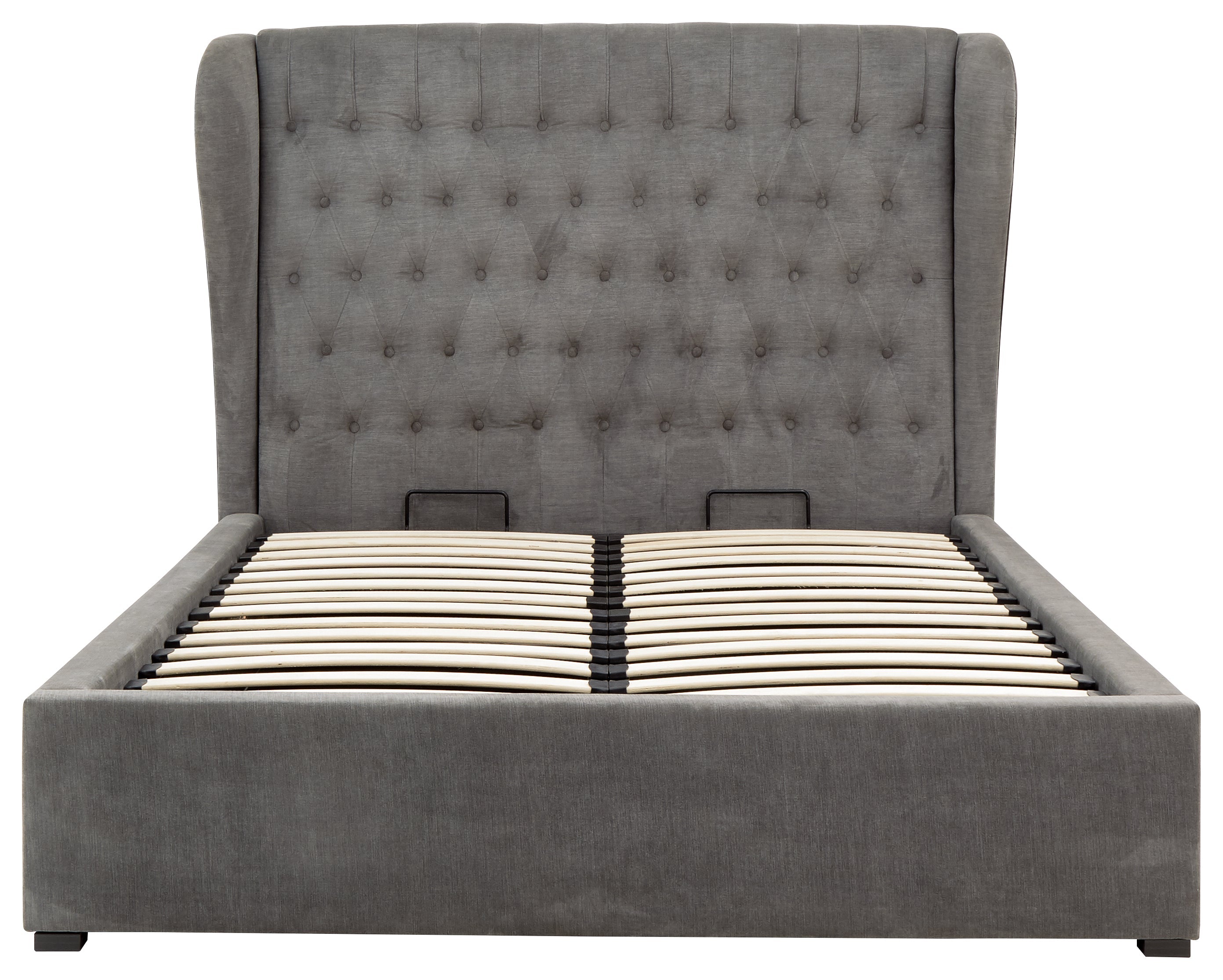 Dakota 135cm Ottoman Bed With Solid Base Grace – Pewter