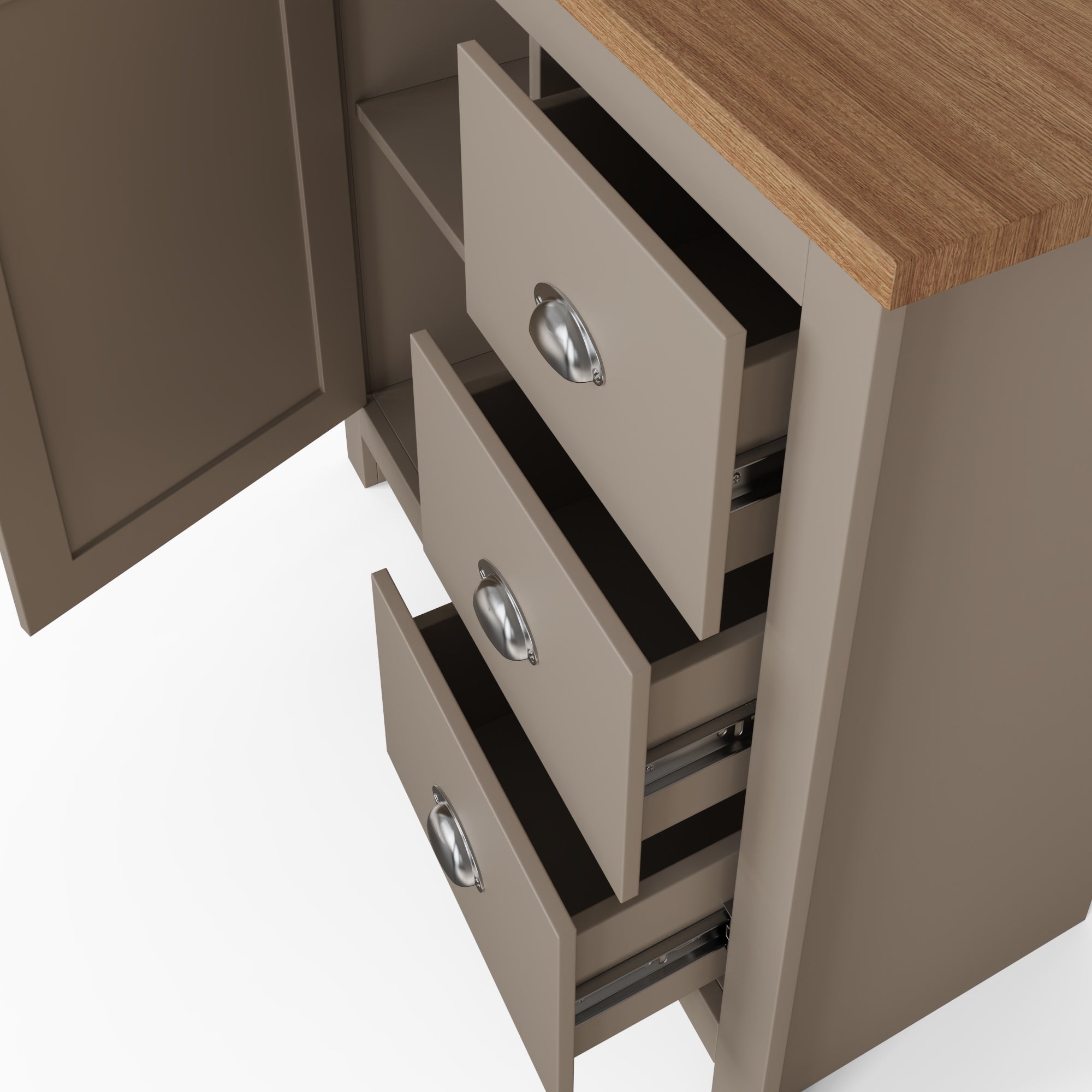 Lancaster Multi Unit – Grey & Oak