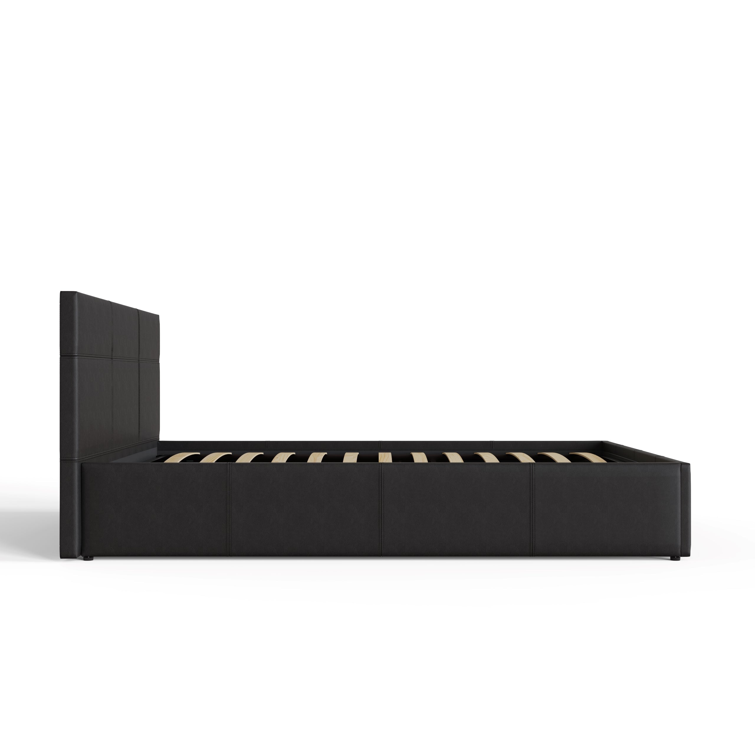 Side Lift Ottoman Bed Black – GFW, view 14