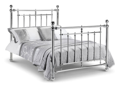 Empress Chrome Bed Metal Bed - Chrome Plated – Julian Bowen