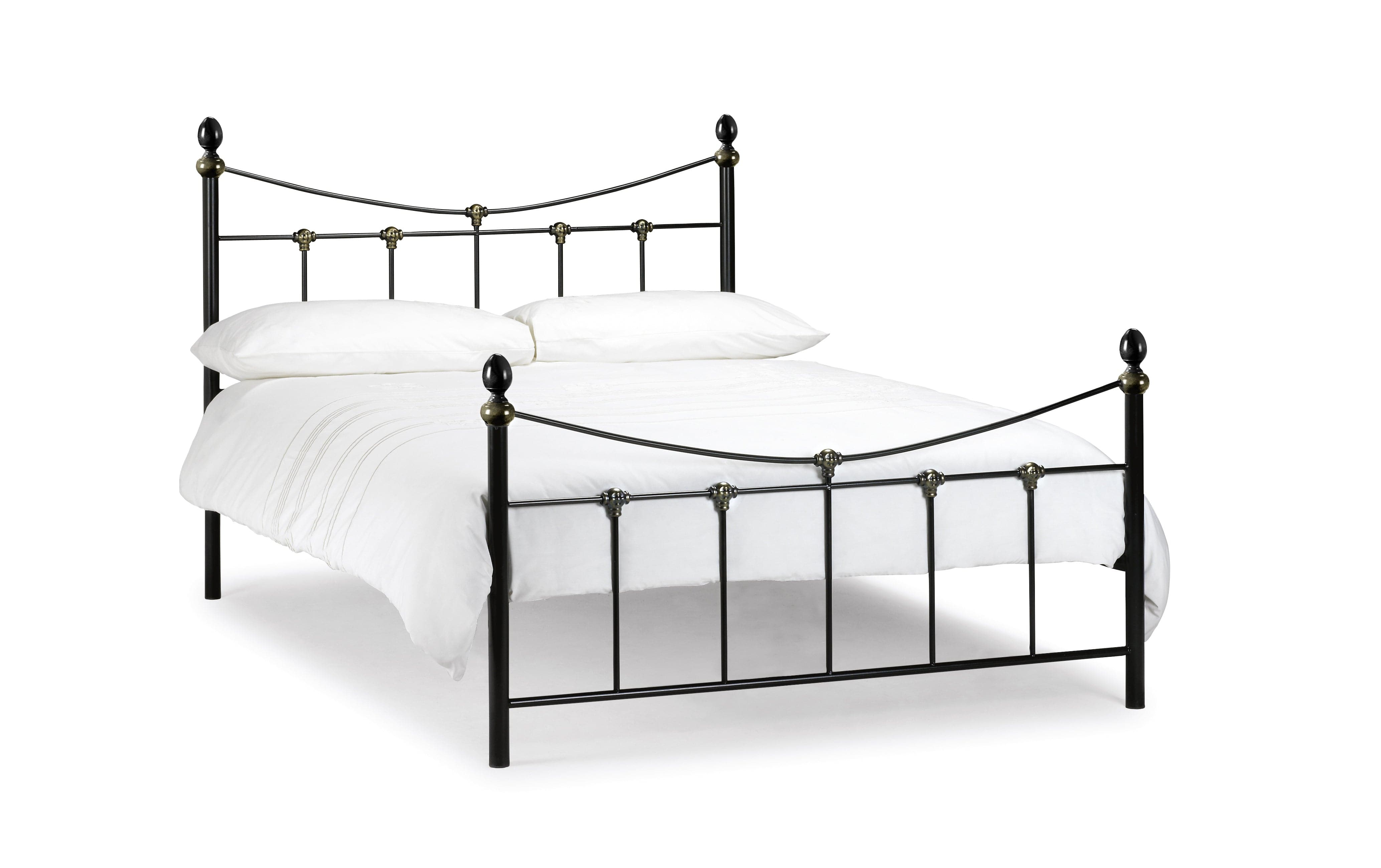 Julian Bowen Metal Bed Rebecca Bed Black/Gold Metal Bed - Black/Gold Bed Kings