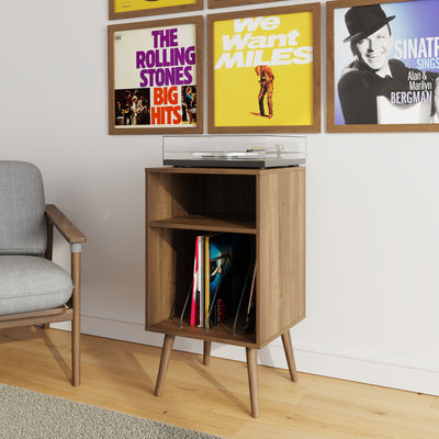 Jaxon Compact Open Turntable Stand – Walnut
