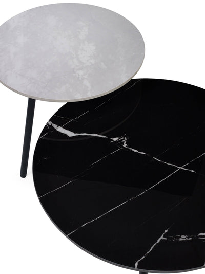 Casper Set of Side Tables Grey and Black – Julian Bowen, view 6