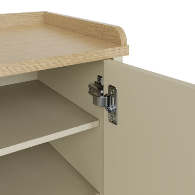Lancaster 2 Door Shoe Bench Cream – GFW, view 7