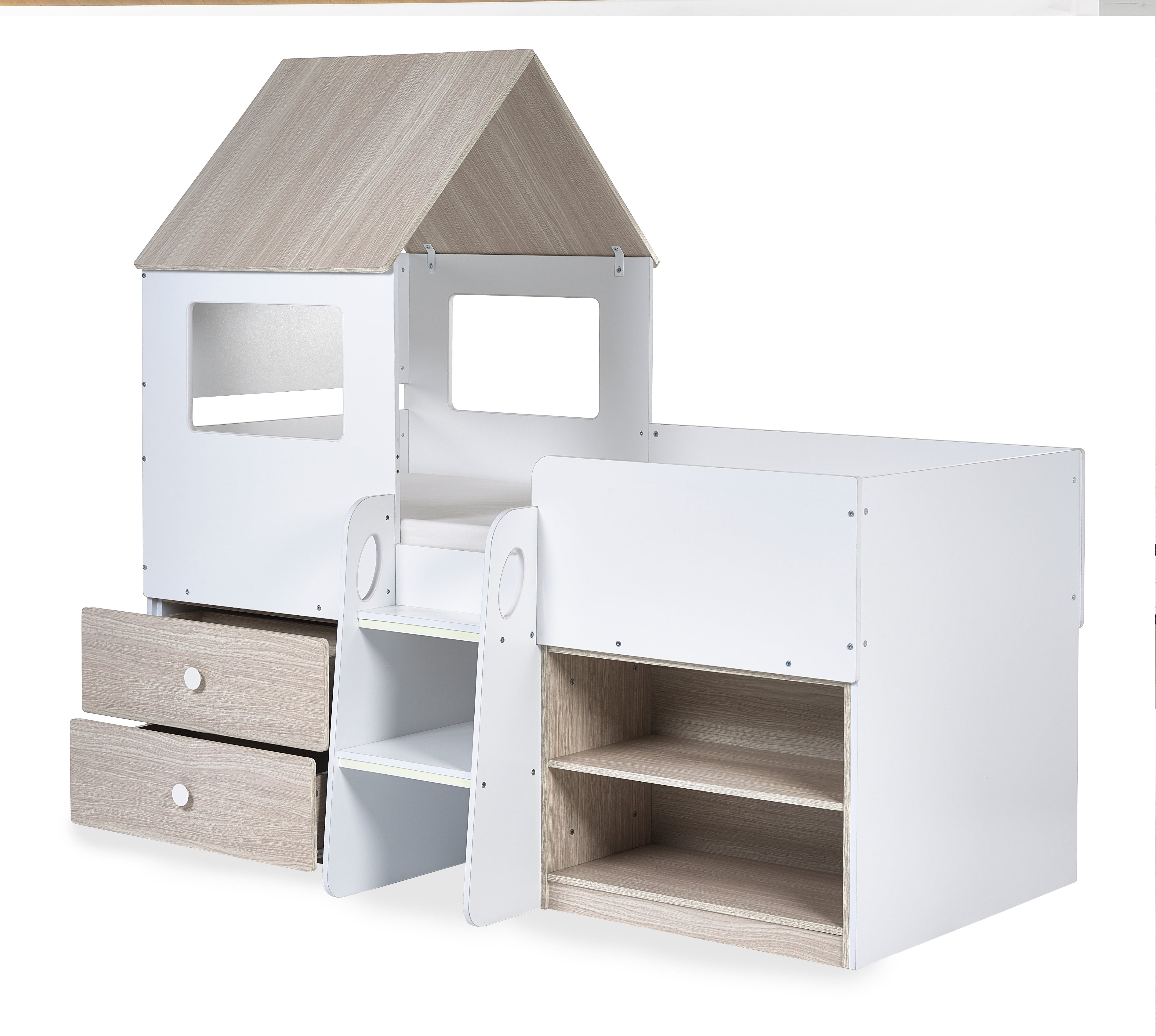 Orpheus Midsleeper - Pale Wood And White – Julian Bowen, view 2