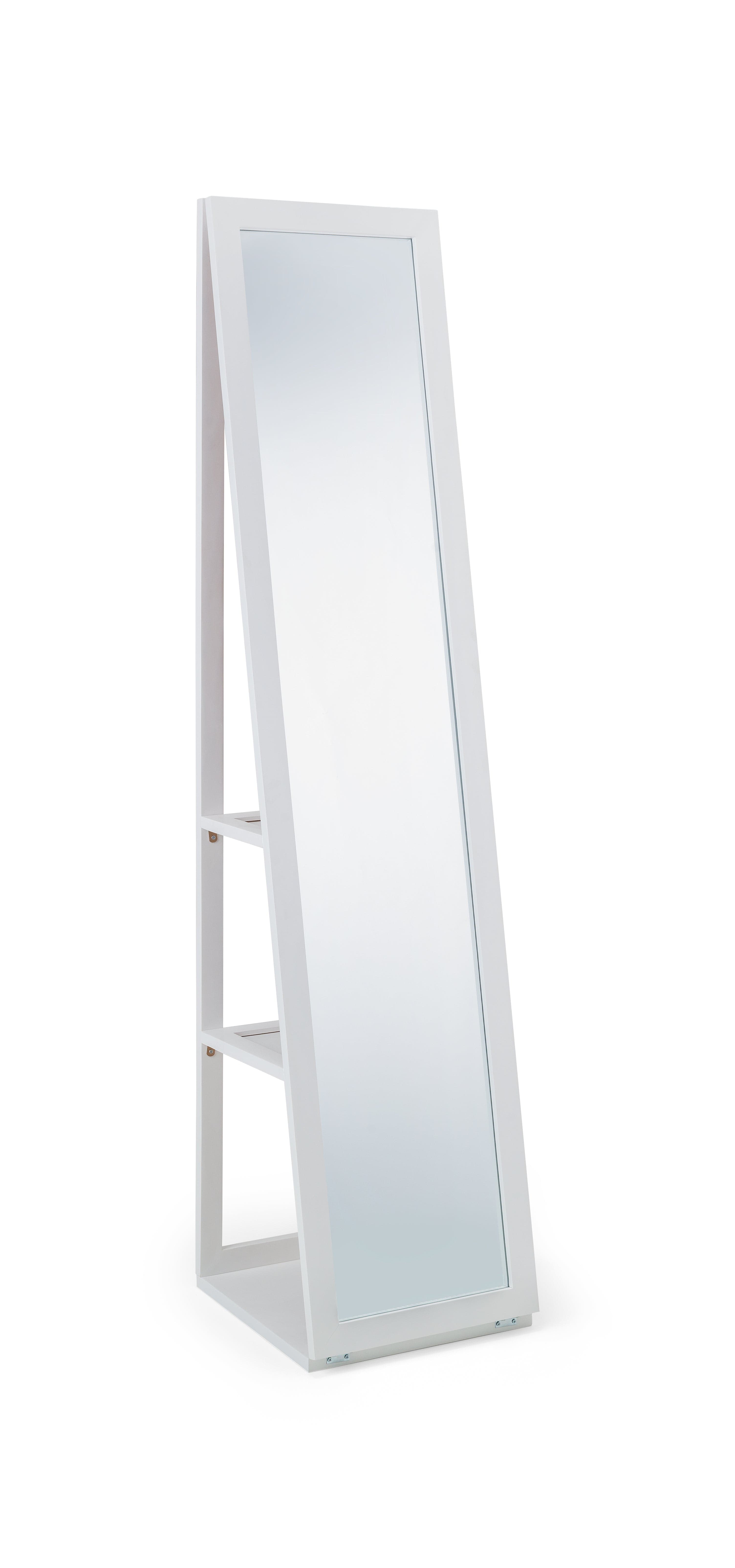 Fresco White Storage Mirror – Julian Bowen, view 2