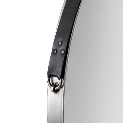 Opera Round Pewter Mirror – Julian Bowen, view 3