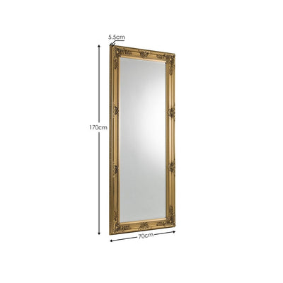 Palais Gold Lean-To Dress Mirror – Julian Bowen, view 4