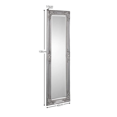 Palais Pewter Dress Mirror – Julian Bowen, view 3