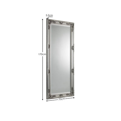Palais Pewter Lean-To Dress Mirror – Julian Bowen, view 4