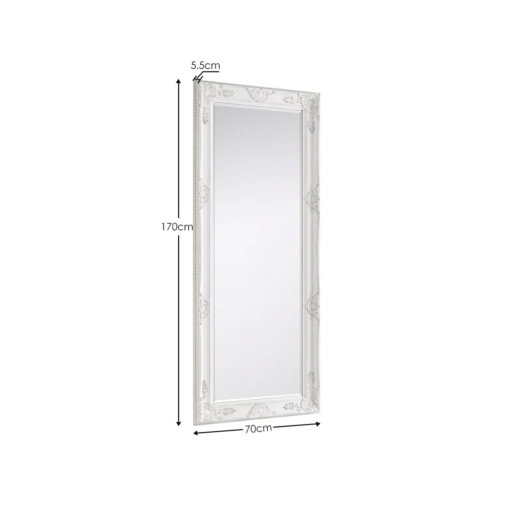Palais White Lean-To Dress Mirror – Julian Bowen, view 3