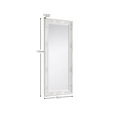 Palais White Lean-To Dress Mirror – Julian Bowen, view 3