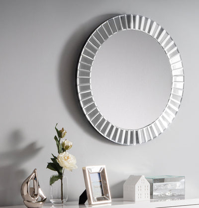 Sonata Small Round Wall Mirror – Julian Bowen, view 2
