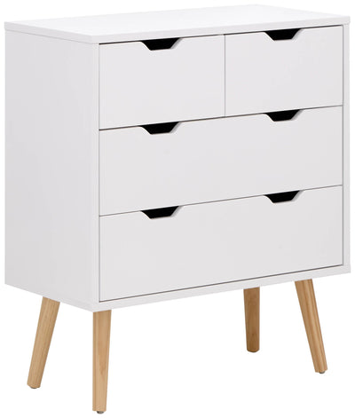 Nyborg 2+2 Drawer Chest – White