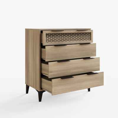 Ezra 4 Drawer Chest – Oak