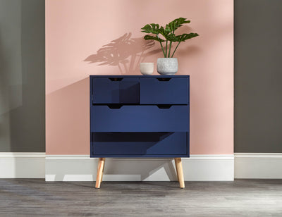 Nyborg 2+2 Drawer Chest Nightshadow – Nightshadow
