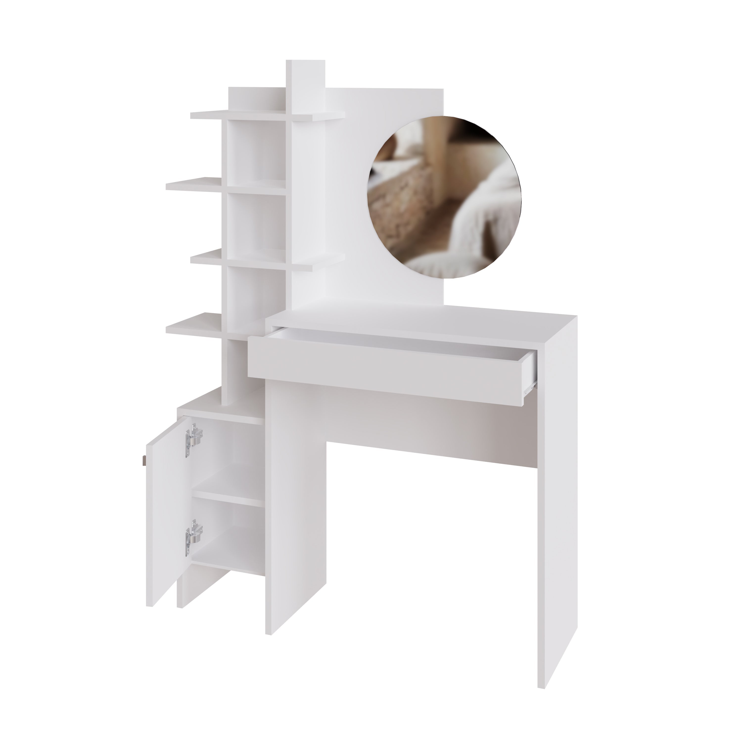 Freyja Dressing Table White/White – GFW, view 7