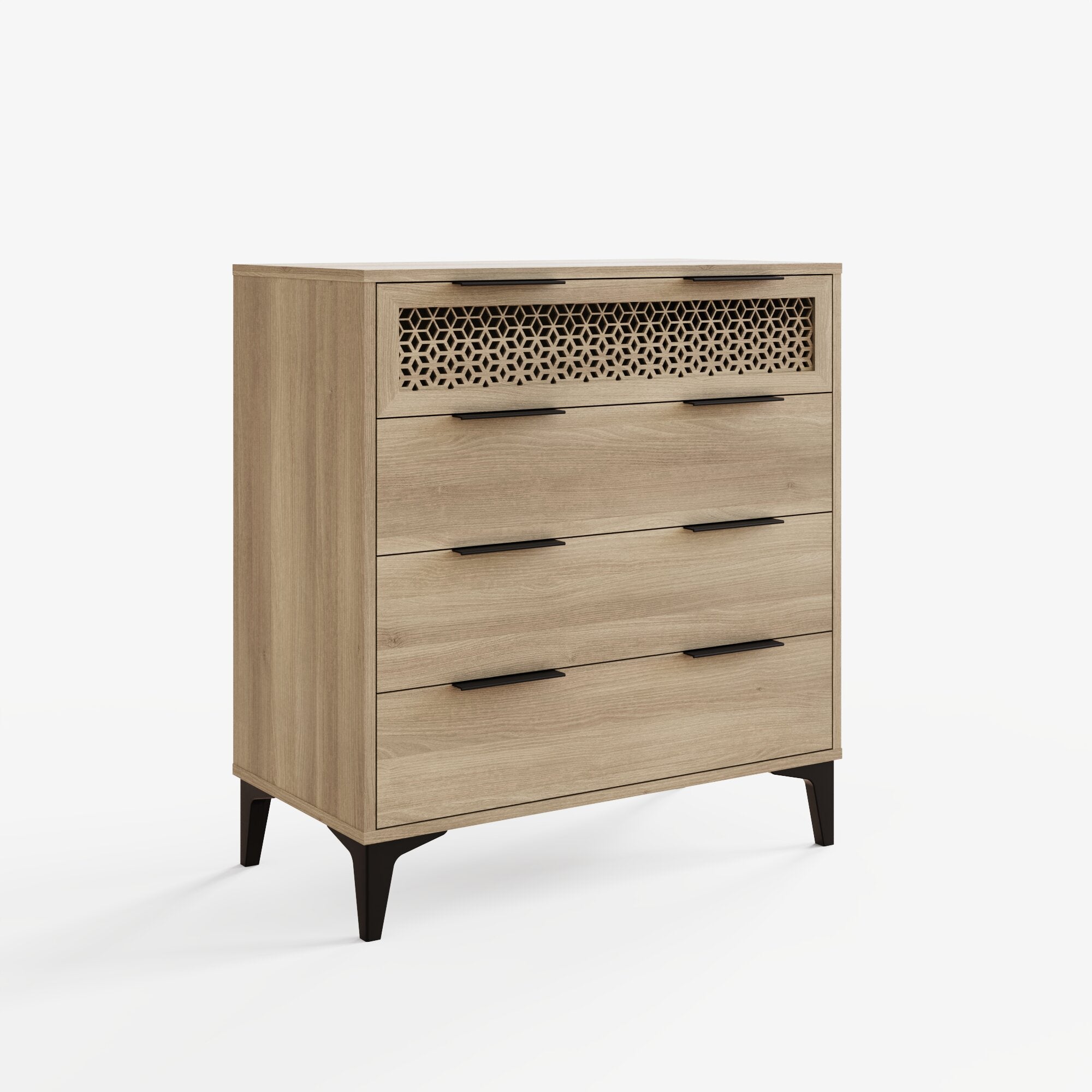 Ezra 4 Drawer Chest – Oak