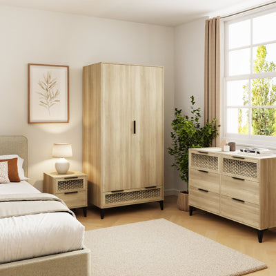 Ezra 3+3 Drawer Chest – Oak