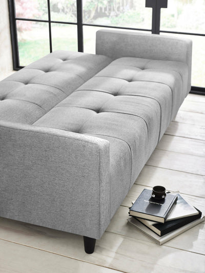 Alfie 3 Seater Grey Linen Storage Sofabed – Julian Bowen, view 10