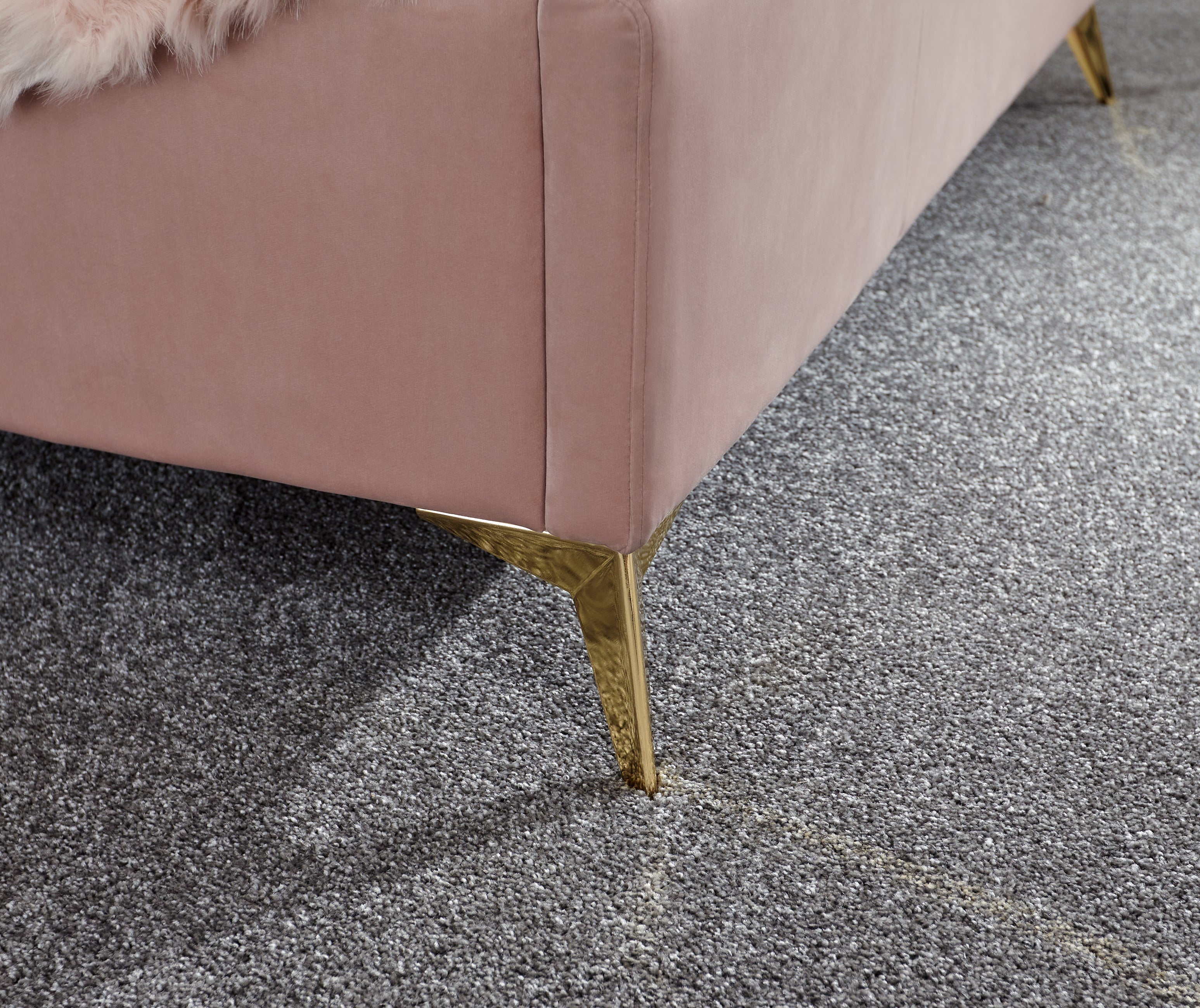 Pettine End Lift Ottoman Bed - Pink & Gold – GFW, view 11
