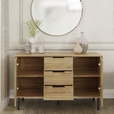 Nervata Sideboard Oak – GFW, view 3