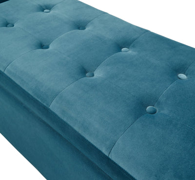 Genoa Window Seat Teal Fabric – GFW, view 15