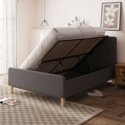 Ashbourne Ottoman Bed Dark Grey – GFW, view 15