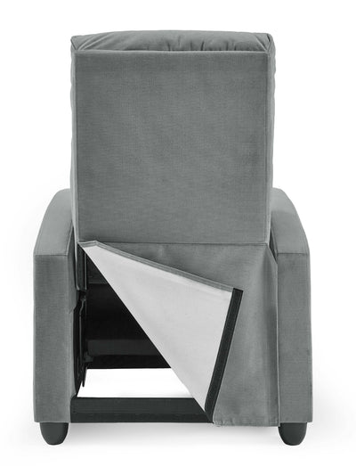 Vivo Grey Chenille Reclining Arm Chair – Julian Bowen, view 8