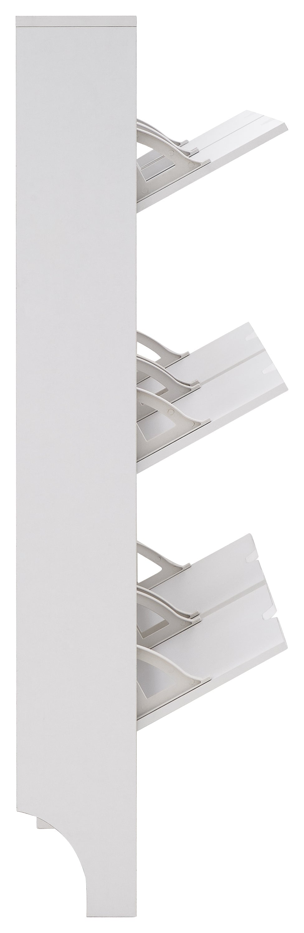 Narrow 6 Drawer Shoe Cabinet – White