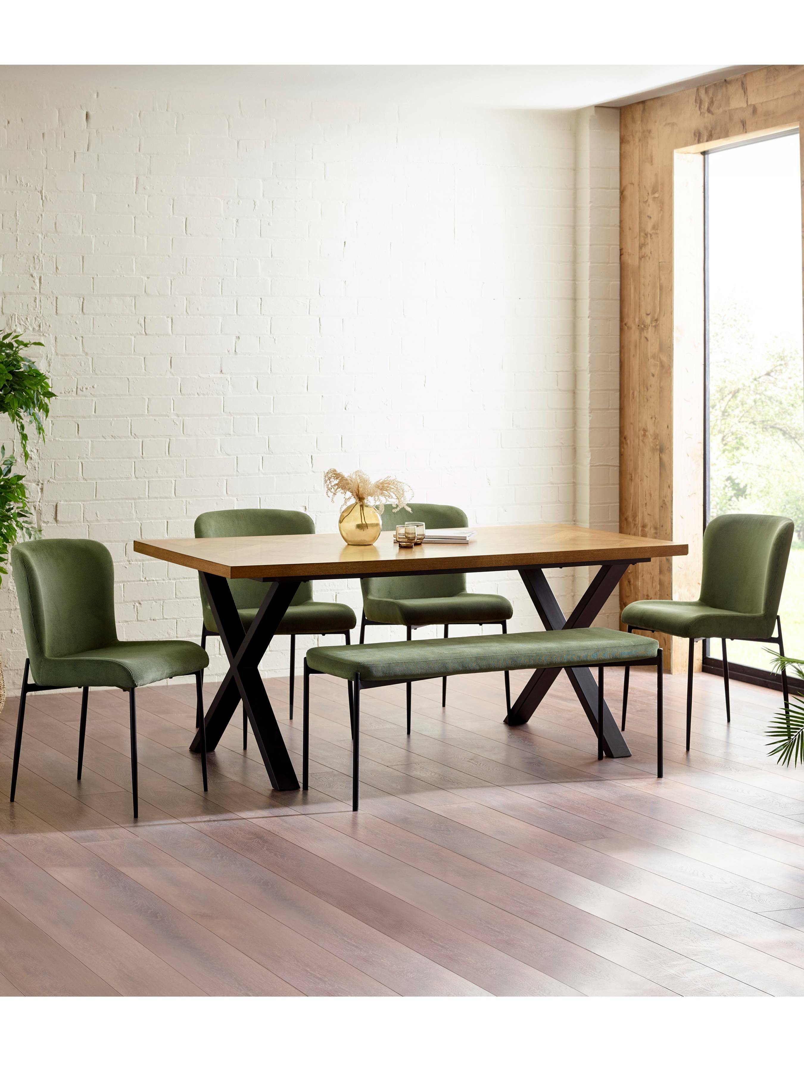 Leonie Dining Chairs - Green (Set of 2) – Julian Bowen, view 13