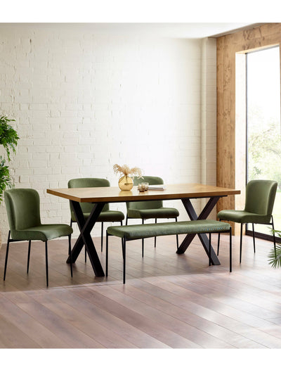 Leonie Dining Chairs - Green (Set of 2) – Julian Bowen, view 13