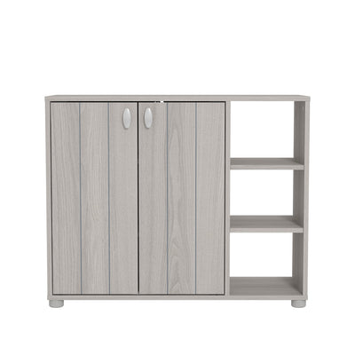 Bideford Shoe Cabinet Warm Grey Oak – GFW