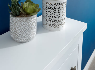 Deluxe Two Tier Shoe Cabinet – White