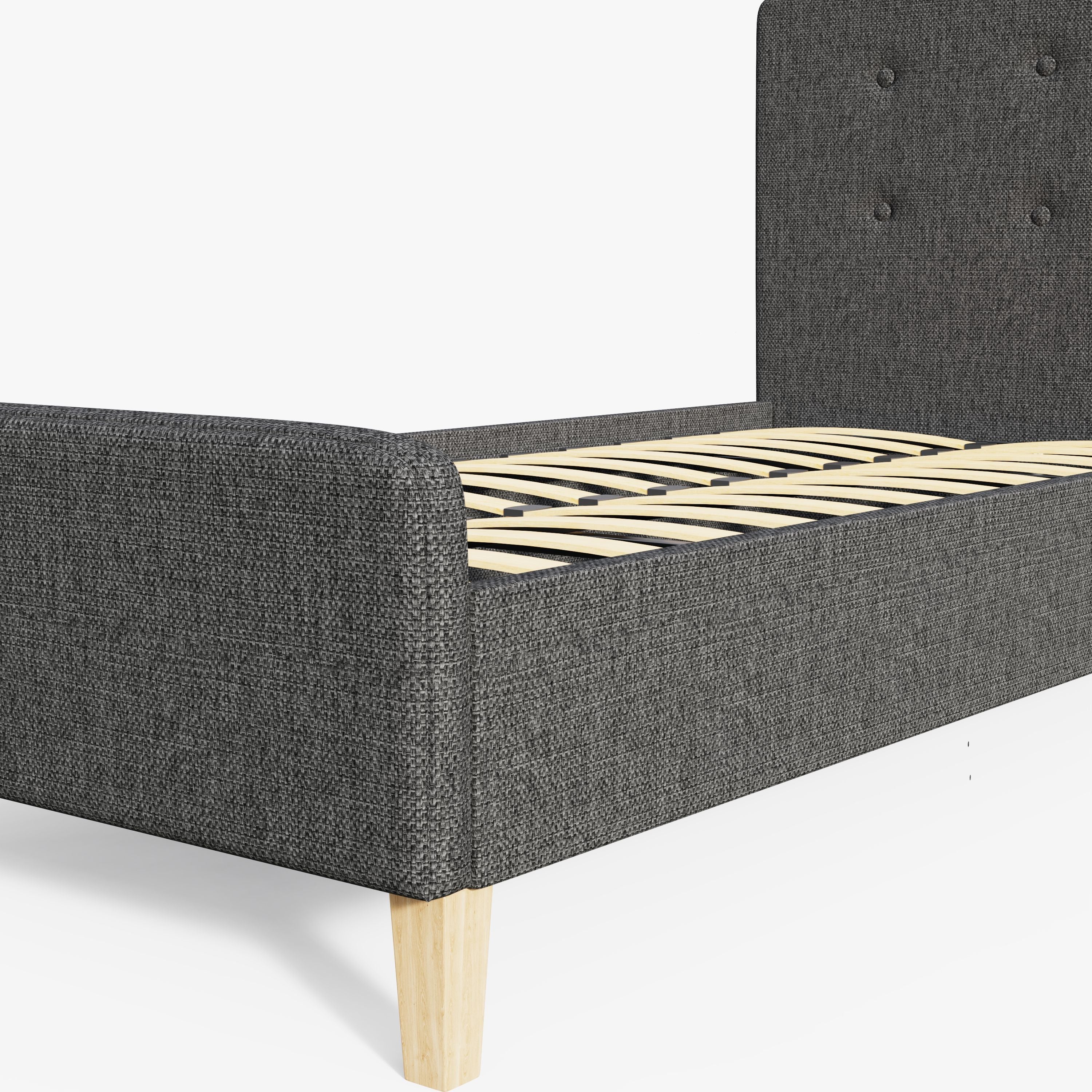 Ashbourne Fabric Upholstered Bed Grey – GFW, view 30