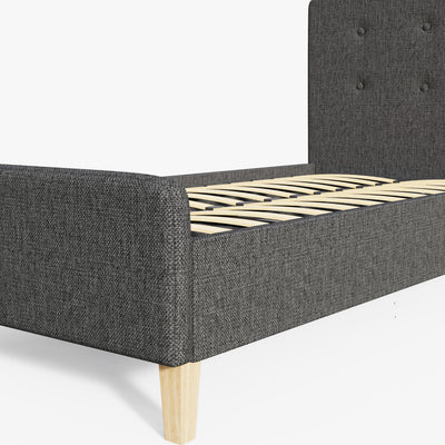Ashbourne Fabric Upholstered Bed Grey – GFW, view 30
