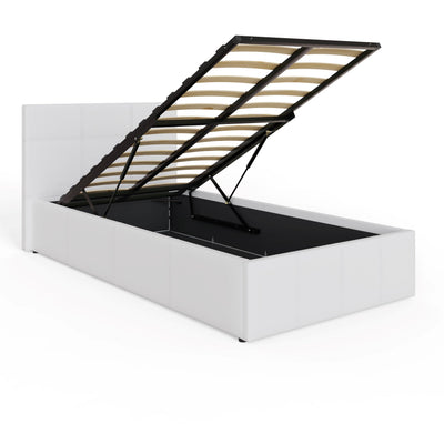End Lift Ottoman Bed White – GFW, view 16