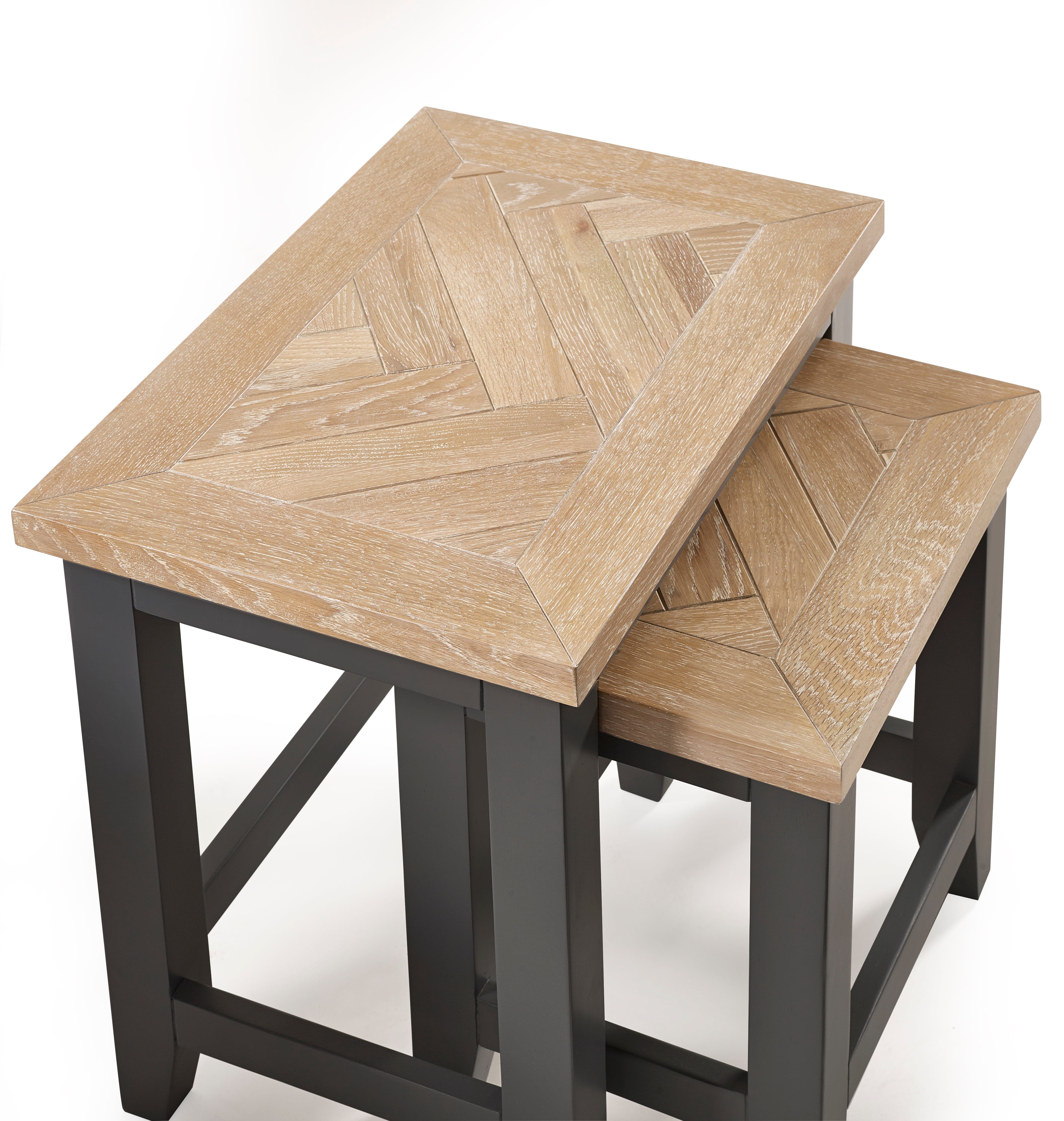 Bordeaux Nest Of Tables Dark Grey – Julian Bowen, view 7