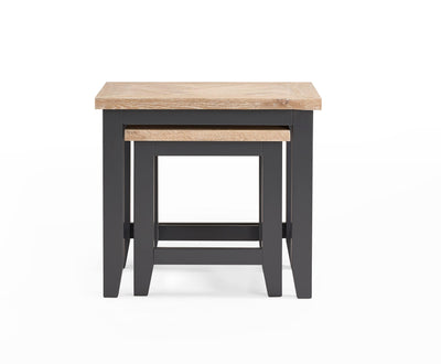 Bordeaux Nest Of Tables Dark Grey – Julian Bowen, view 5