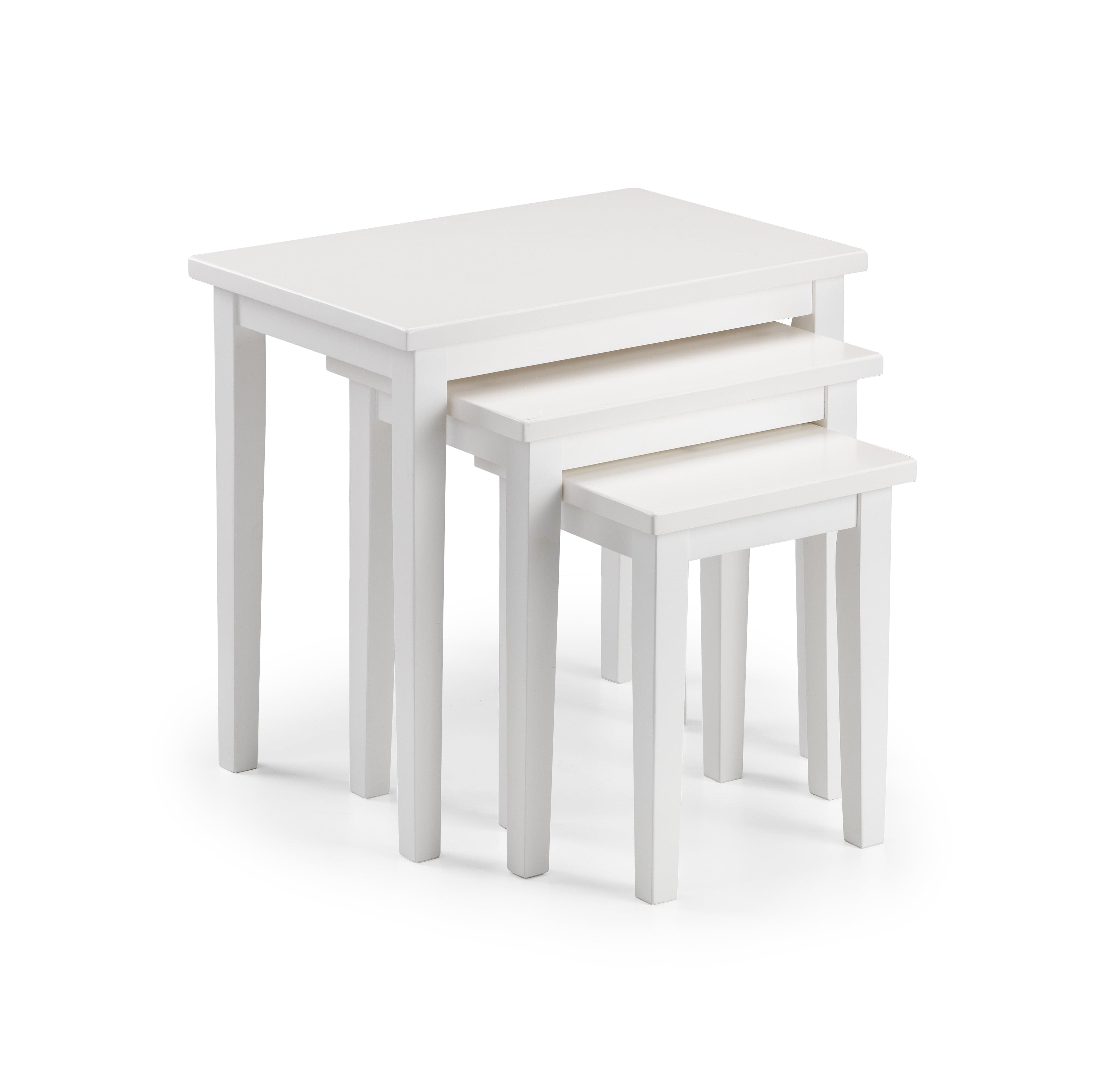 Cleo Nest Of Tables - Pure White Finish – Julian Bowen