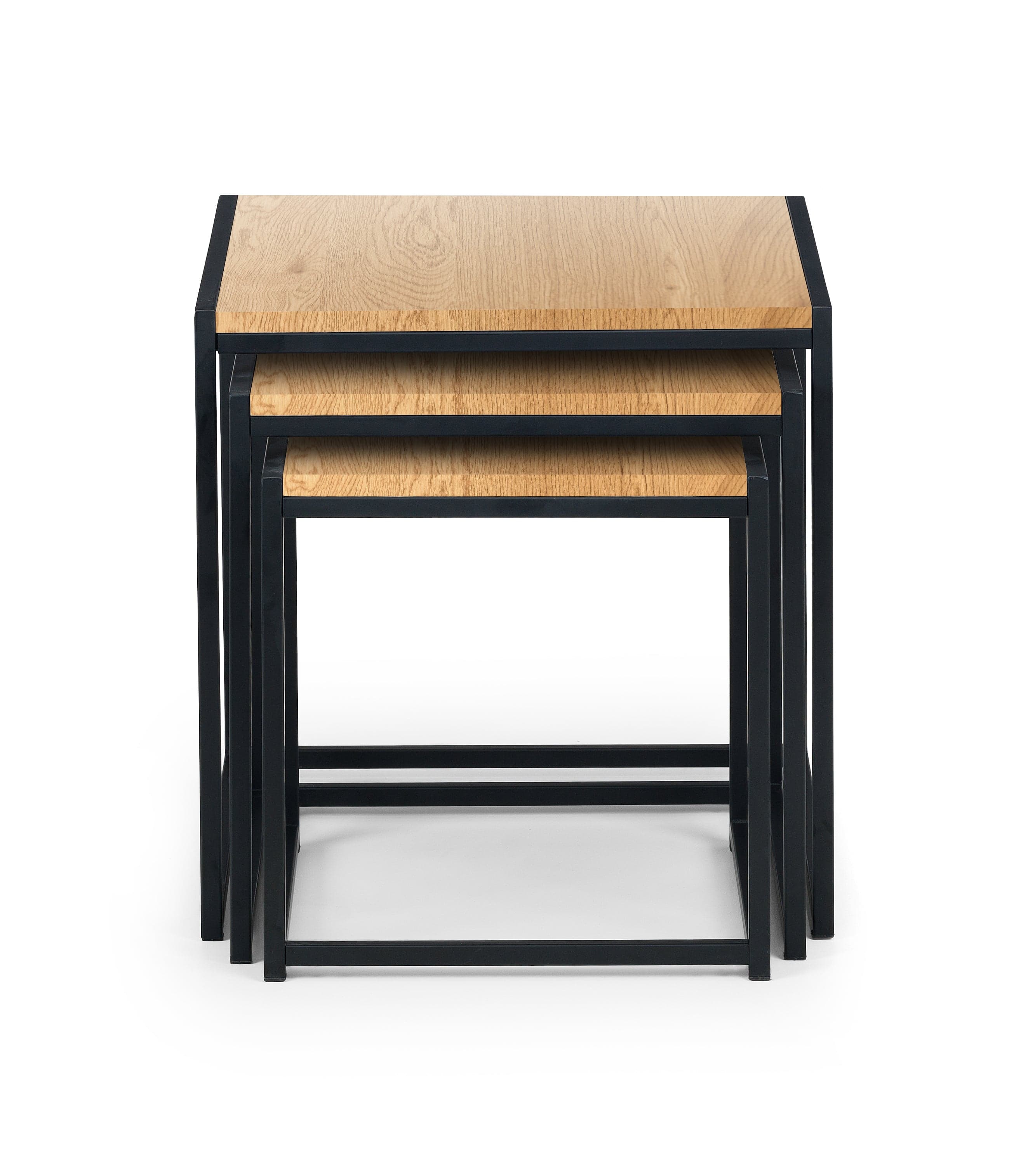 Tribeca Nest Of 3 Tables - Oak – Julian Bowen, view 2