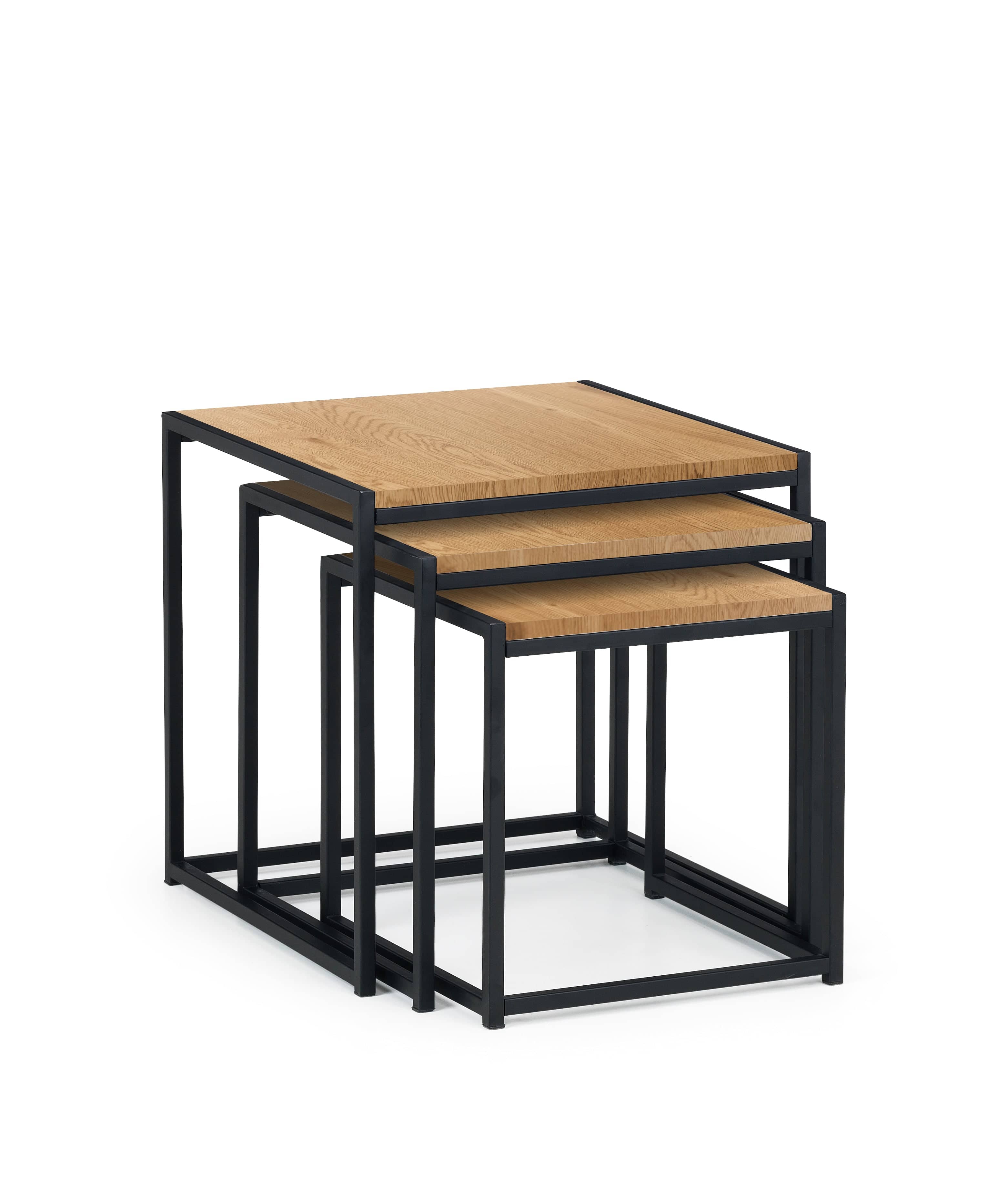 Tribeca Nest Of 3 Tables - Oak – Julian Bowen