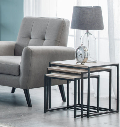 Tribeca Nest Of 3 Tables - Sonoma Oak – Julian Bowen, view 4