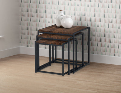 Tribeca Nest Of 3 Tables - Walnut – Julian Bowen, view 4