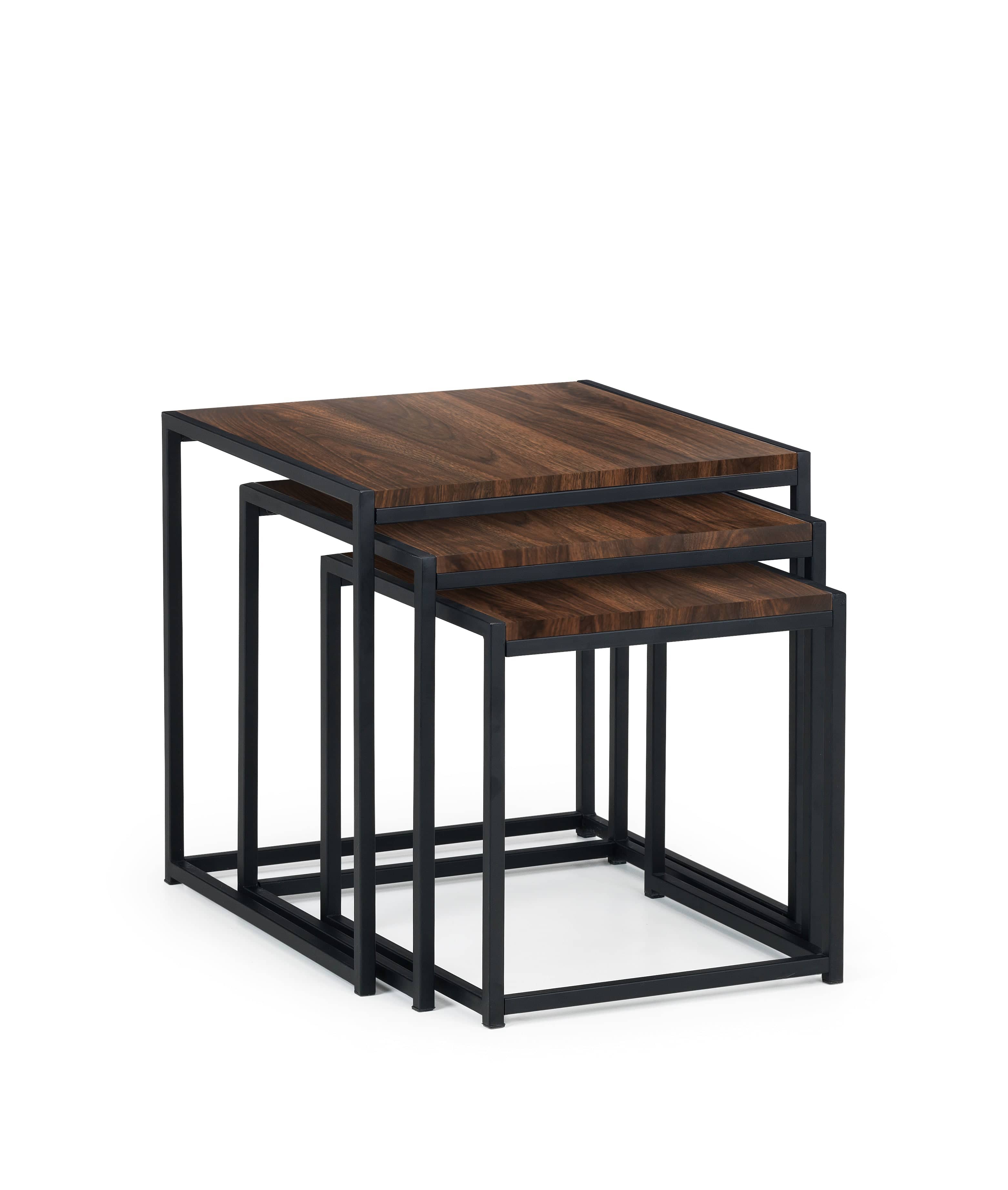 Tribeca Nest Of 3 Tables - Walnut – Julian Bowen