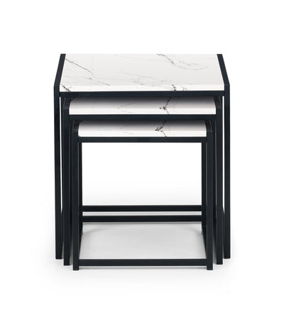 Tribeca Nest Of 3 Tables - White Marble – Julian Bowen