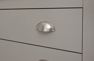 Lancaster 2Dr 1Drw Shoe Cabinet Grey – GFW, view 8