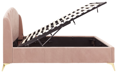 Pettine End Lift Ottoman Bed - Pink & Gold – GFW, view 16