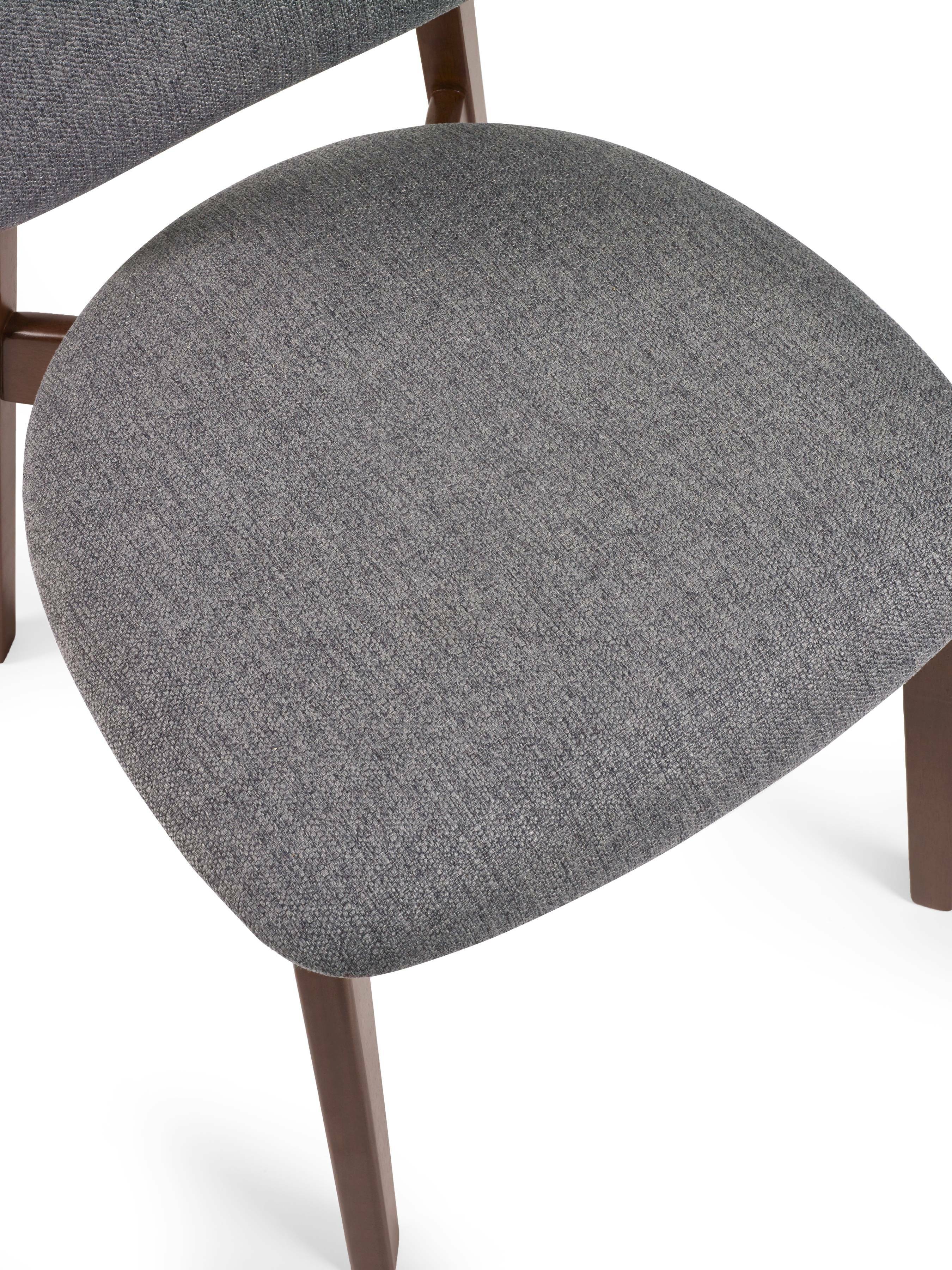 Artemis Walnut and Grey Dining Chairs (Set of 2) – Julian Bowen, view 10