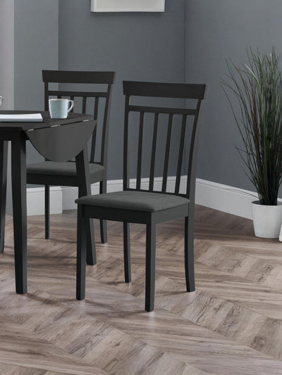 Coast Black Dining Chairs (Set of2) – Julian Bowen, view 2